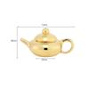 Mini Copper Teapot with Brass Handle - Luck-Bringing Ornament and Incense Holder