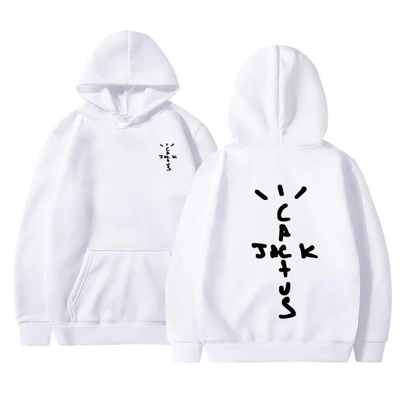 Hip Hop Plus Size Hoodie Cactus Jack Swag Print Funny Women Men Hooded Sweatshirts Casual Pullover Unisex Casual Streetwear