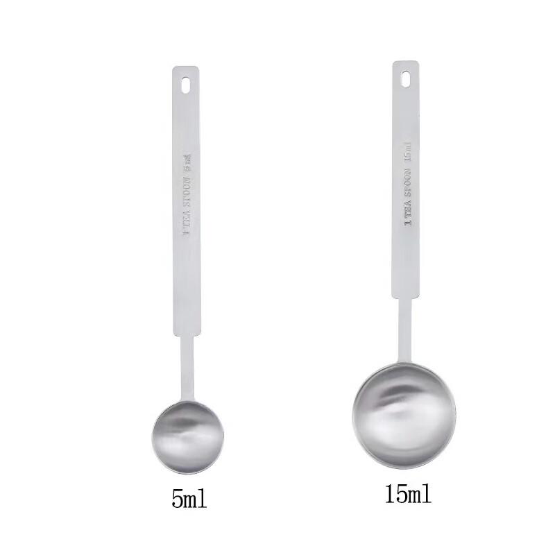 Zhaoran 304 Stainless Steel 5ml & 15ml Measuring Spoon Set