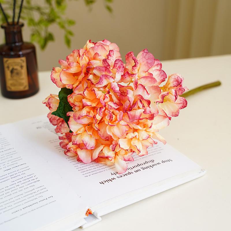 Artificial Hydrangea Bouquet Simulation Silk Flowers For Home Wedding Office Party Garden Cafe