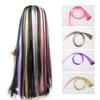 Vibrant Clip-In Heat-Resistant Silk Wig Extensions - Long Straight Personalized Hair Accessories