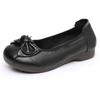 Bow soft sole soft surface shoes new flat bottom non-slip light mouth single shoes women's not tired feet shoes