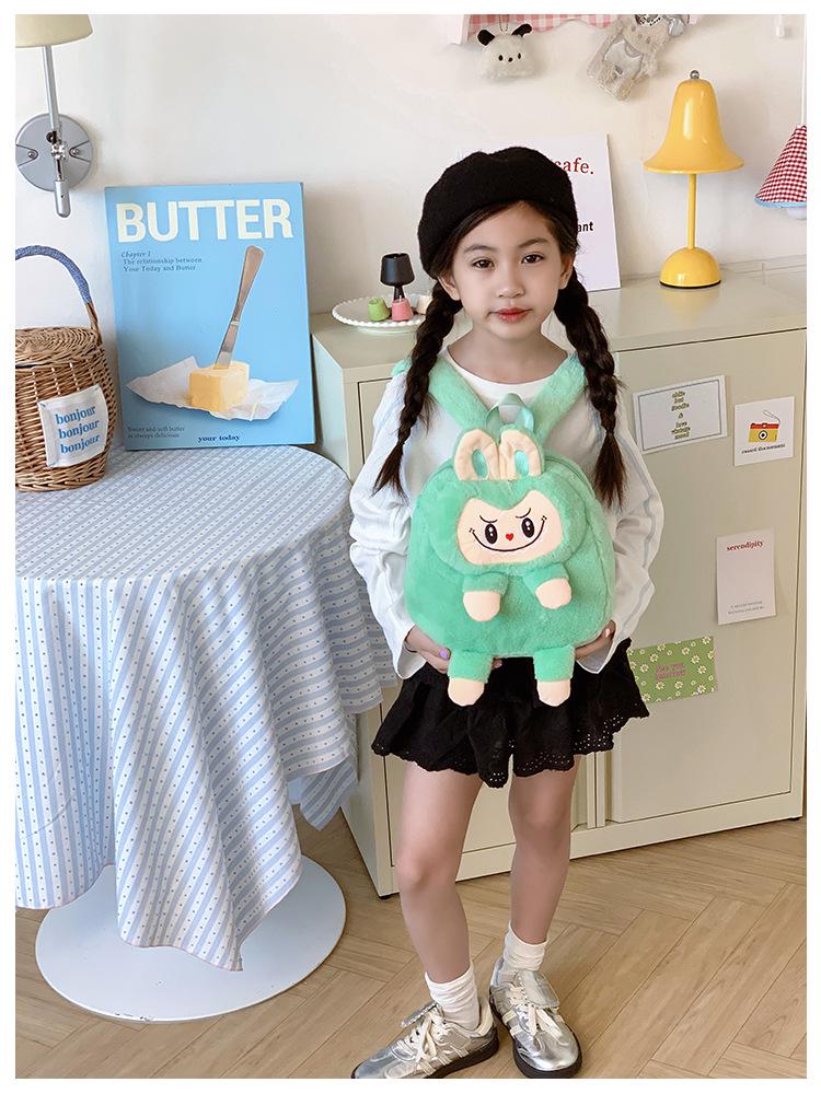 Children's Cartoon Plush Toy Shoulder Bag Backpack