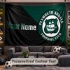 Wall Hanging Tapestry Custom NamePlymouth Argyle FC Pattern Personalized Printed Fabric Wall Decor
