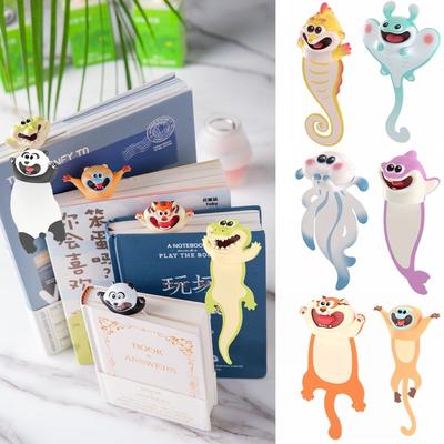 Animal Marker Office Indexes Stationery Tools 3D Bookmarks Book Mark Reading Labels Learning Gift