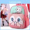 Cute Nylon School Backpack For Kids With Fun Animal Designs Unisex Style