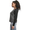 T-shirt manches longues anthracite/noir - URBAN CLASSICS - Ladies Contrast Raglan Longsleeve