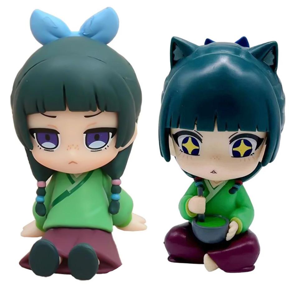 Anime Dzienniki Aptekarki 11cm Maomao Jinshi Styl Kwaii Figurki Zabawki Model PVC Lalka Kolekcjonerska Urocza Dekoracja Biurka Prezenty