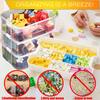 Children's Toy Storage Box with Lid for Lego, 3-Tier Stackable Container Box, Puzzle, Block Set, Clear Organizer, Figure Toy Storage Box, Plastic Case