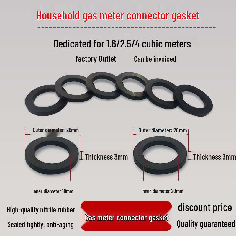 Gas Meter Inlet/Outlet Sealing Gasket for Natural and Coal Gas
