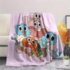 The Amazing World of Gumball Flannel Blanket, High quality Comfortable for All Seasons, Home Decor, Warmth and Comfort