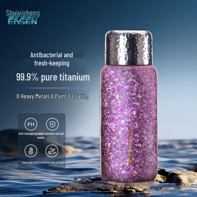 Shui Yisheng Pure Titanium Double-Wall Insulated Tea Cup