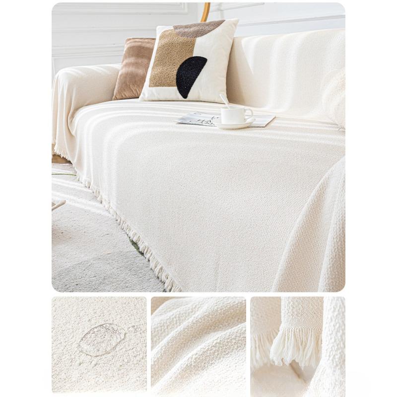 Cream Style Plush Sofa Cover Towel Autumn and Winter Non-Slip Sofa Cover All-Inclusive High-Grade Anti-Scratching Cushion Blanket