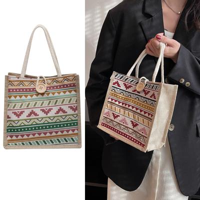 Módní kabelka do práce Přenosná taška pro každodenní použití Stylová taška na oběd Všestranná etnografická crossbody taška