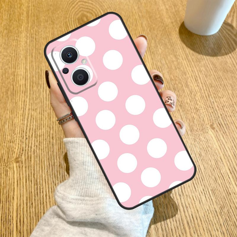 

Polka Dots Art Funda For OPPO Reno 12F 11F 13F 14F 8T 8 Lite 10 11 12 13 14 OPPO Find X8 X6 X5 X9 Pro Case OPPO Reno8 Lite