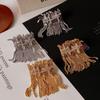 Chic Zircon Tassel Stud Earrings: Elegant, Versatile Light-Luxury Accessories for Women