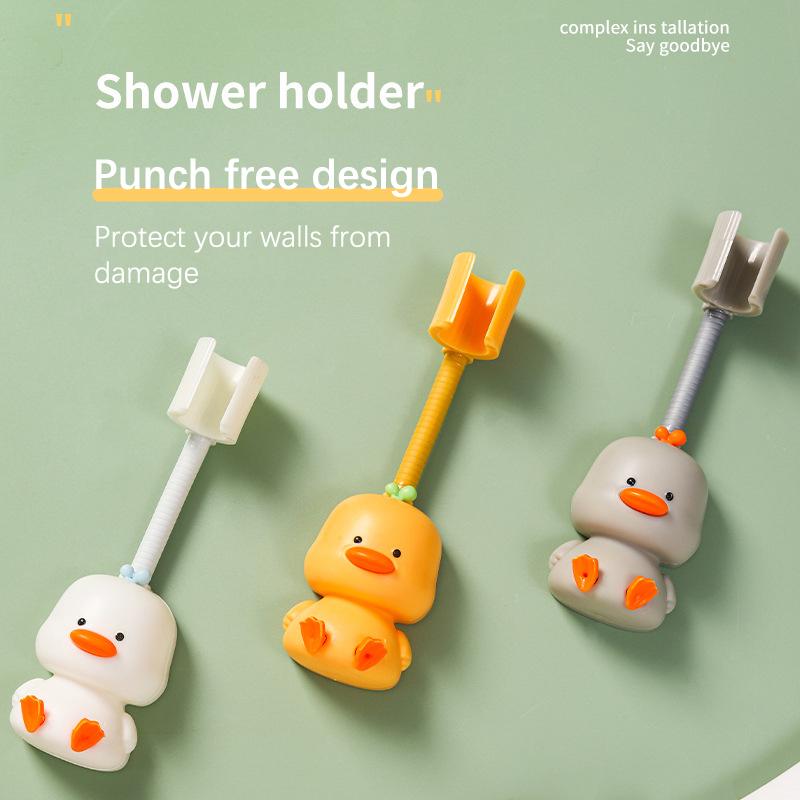 

Универсальный держатель насадки для душа на 360°, регулируемый самоклеящийся кронштейн для насадки для душа, настенное крепление с подставкой с 2 ​​крючками, принадлежности для ванной комнаты
