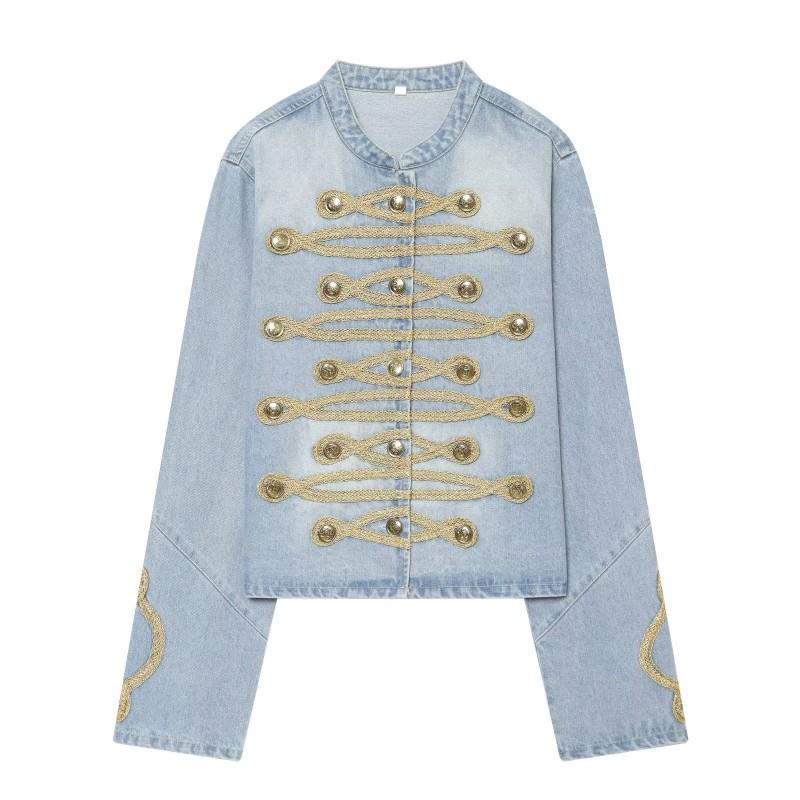 Womens Relaxed Fit Denim Jacket With