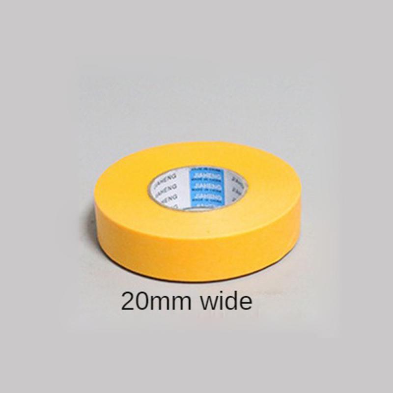 50 Meters Masking Paper Tape High-viscosity Separation Single Side Spray Paint For Decoration Yellow Paper Home Improvements