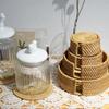 Decorative Kitchen Mat Nonslip Natural Fiber Coaster For Hot Dishes And Drink Slip Resistant Grass Placemat
