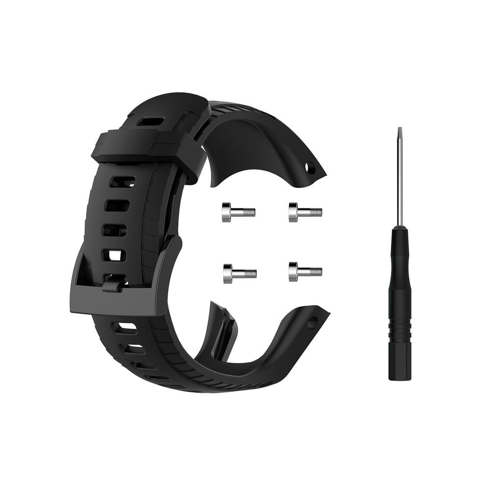 Suitable For Suunto 5 Single Color Silicone Strap Smart Watch Bracelet Fashion Durable Wristband With Tools Watch Accessories