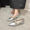 Elegant Pearl Buckle Mary Janes Flat Heels Women's Shoes Spring Summer Season Low Heel Comfortable PU Lined Rubber Soled Shoes