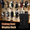 Fishing Reel Holder Wall Mount Fishing Reel Storage Storage Organizer Quick-Release Hanger For Garage Door Beach Shore Catfish