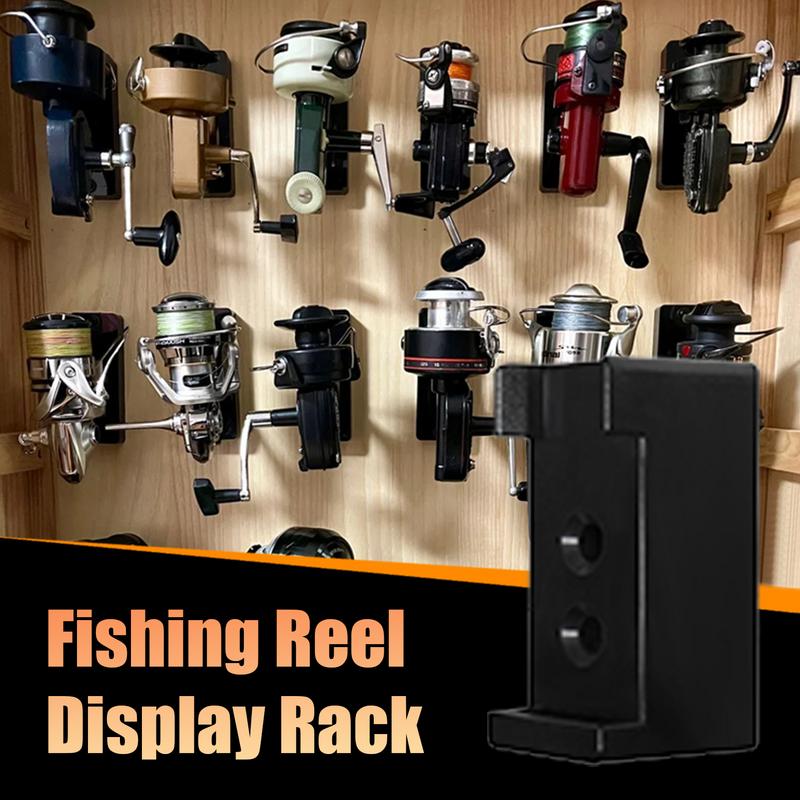 Fishing Reel Holder Wall Mount Fishing Reel Storage Storage Organizer Quick-Release Hanger For Garage Door Beach Shore Catfish