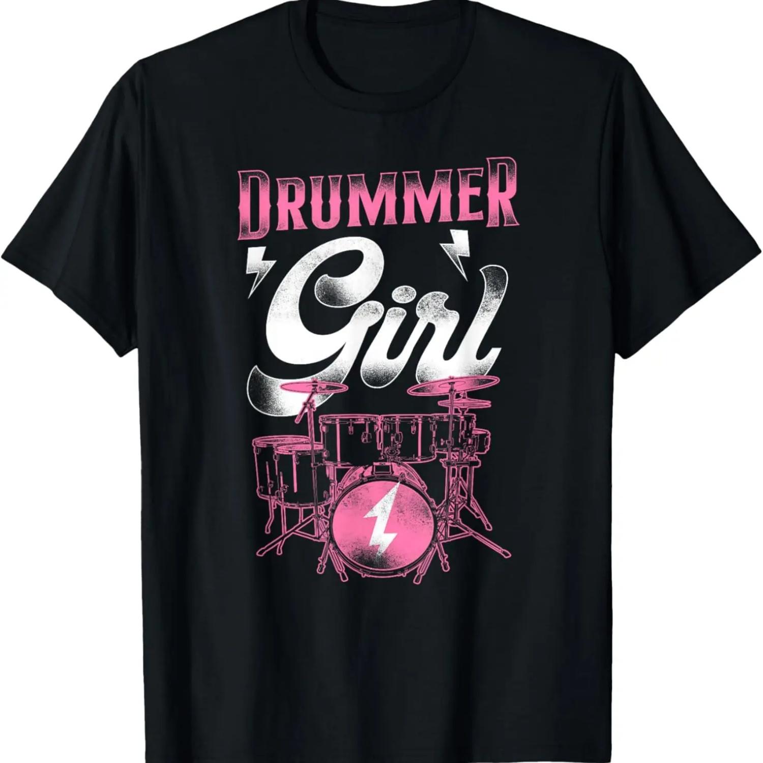 Drummer For Jesus Funny Christian Musician Worship Band Drum T-Shirt S