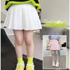 Spring Summer Girls Pleated Skirt Students Elastic A-line Skirt Kids College Style Jk Skirts Childrens Short Skirts