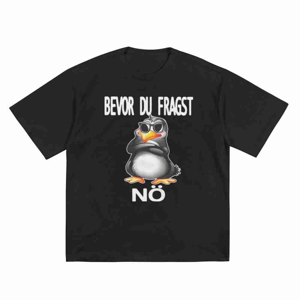 Penguin Before You Ask No Fashion Glasses Short Sleeve Tee 100% Cotton T-Shirt