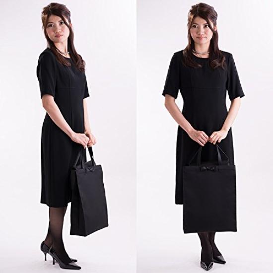 Large, ribbon-adorned sub-bag, fits B4 documents, made in Japan, suitable for both formal and formal occasions, perfect for weddings, school entrance