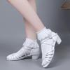 Children's White Latin Dance Practice Shoes for Girls