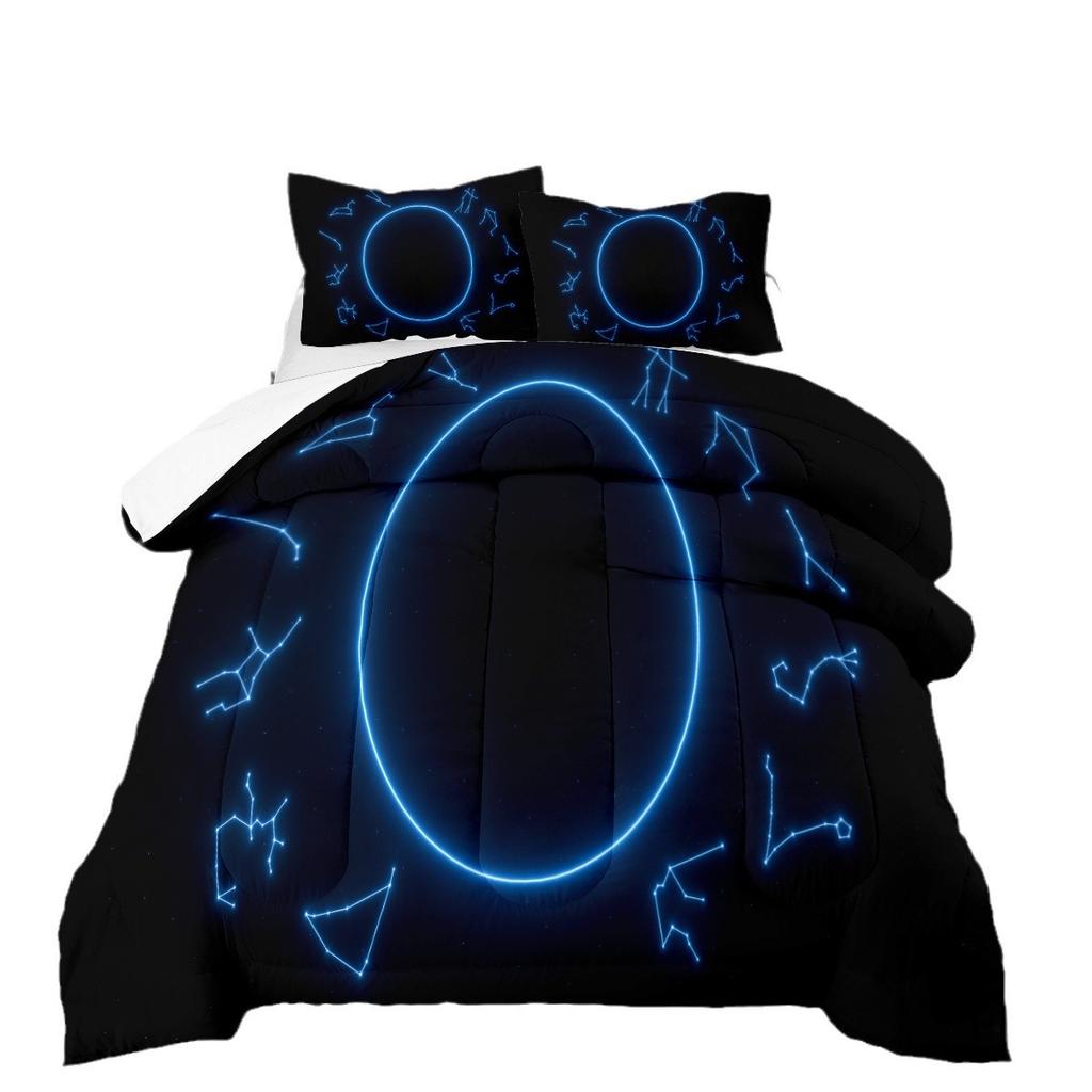 Constellation Fat Quilt Bedding Home Textile Fat Quilt Three-piece Quilt Cover