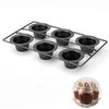 6 Cavity Baking Tray Multifuntional Cake Baking Molds Small Cake Pans Carbon Steel Baking Pans Suitable for Kitchen