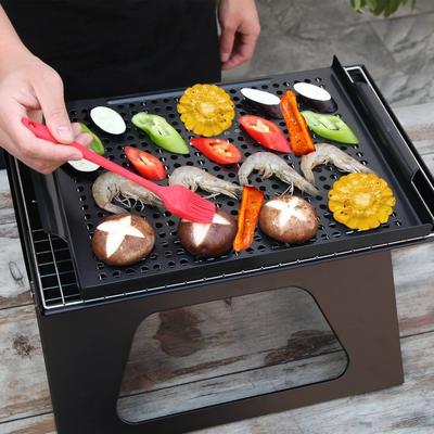 Heat Resistant Metal BBQ Pan Large Capacity Roasting Fish Plate Grill Tray  Backyard BBQ