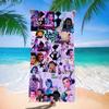 Trend Character Digital Print Double Sided Flannel Microfiber Beach Towel Quick Dry Absorbent Bath Towel