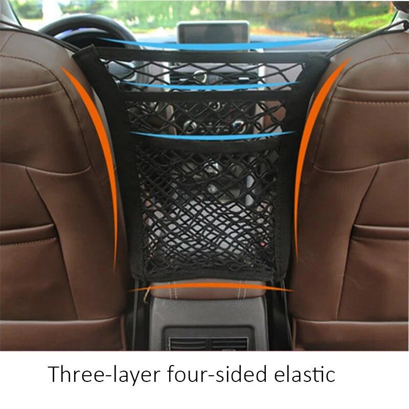 Dog Seat Fences Pet Protection Net Safety Storage Bag Pet Mesh Travel Isolation Back Seat Safety Barrier Puppy Car Accessories