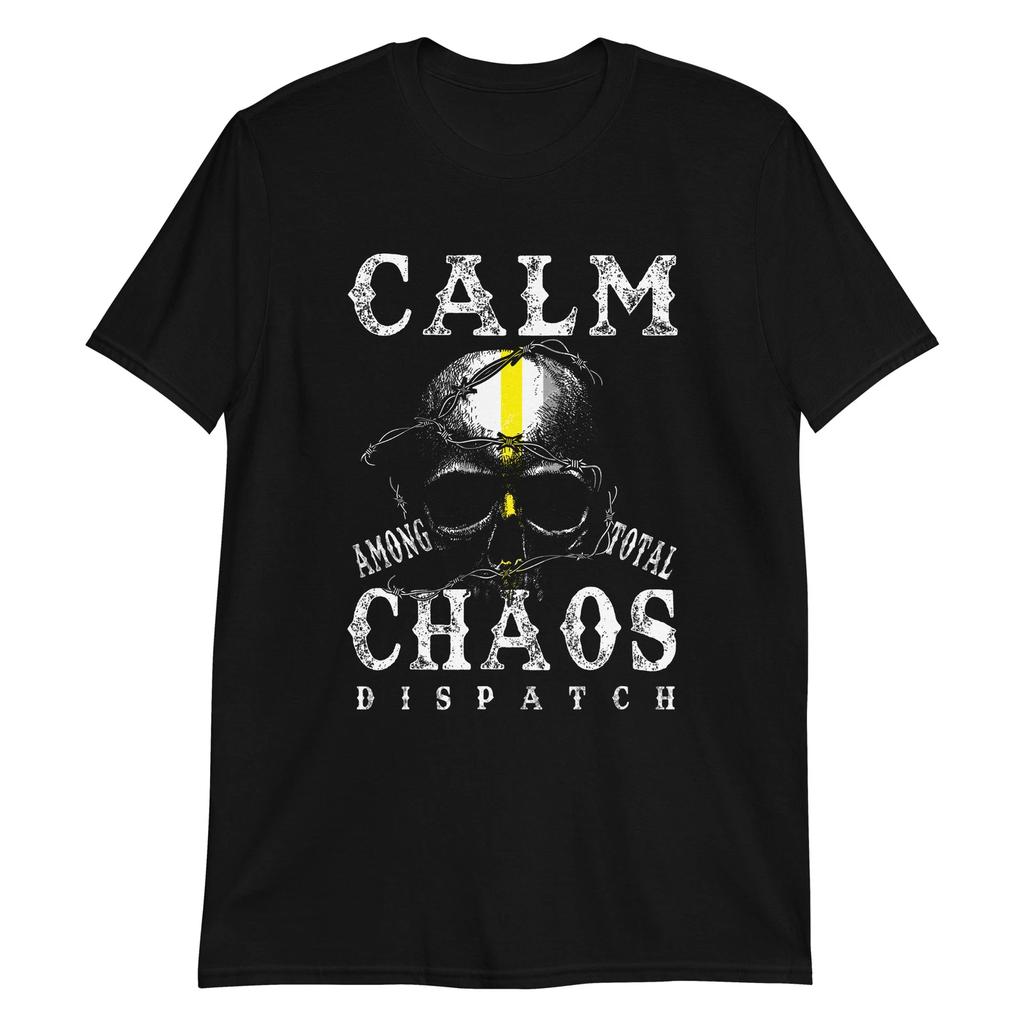 Chaos Skull Unisex 100% Cotton T-shirt Mens Tees Top, Death, Rock, Metal, Grunge, Emo, Horror