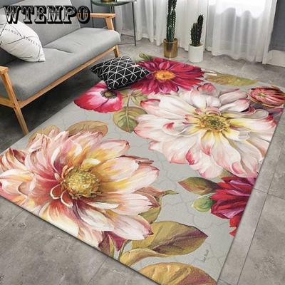 3D Schöner Pfirsichblütenteppich Kreative Blumenteppiche Küche Badezimmer Antirutschmatte Wohnzimmer Schlafzimmer Dekor Teppiche