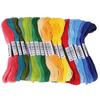 ABUL-100 Skeins Embroidery Floss Cross Stitch Thread Bracelet String With Needles For Friendship Bracelet