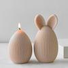 DIY Easter Bunny Egg Candle Mold Egg Shape Aroma Plaster Resin Decoration Silicone Molds Easter Candle Making Supplies