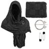 Fashion Medieval Style Medieval Cloak With Viking Brooch Beggar Style Hooded Shawl Scarf Scarf Cape Cosplay