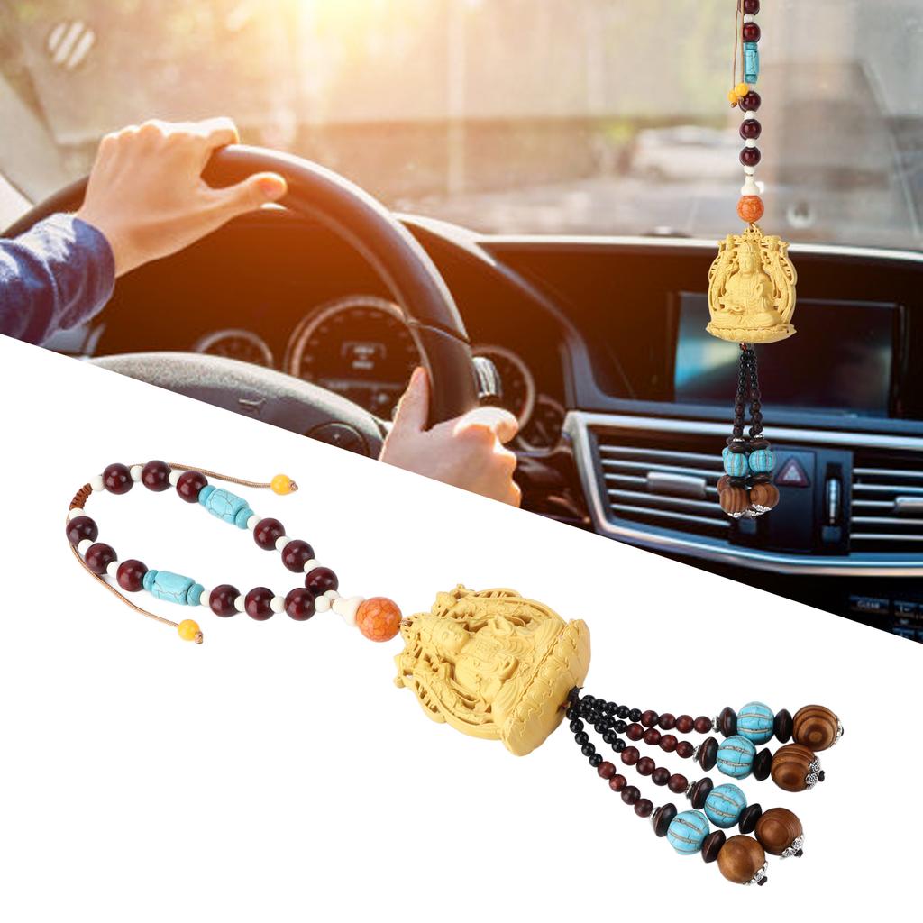 Car Hanging Accessories, Simple Buddha Decor for Indoor Hanging for Bedroom for Balcony