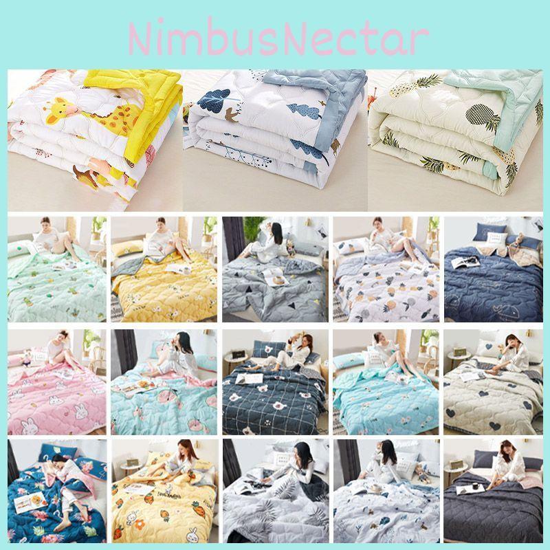 Quilt Summer Conditioning Thin Duvet Home Dormitory Single Double Washed Blanket