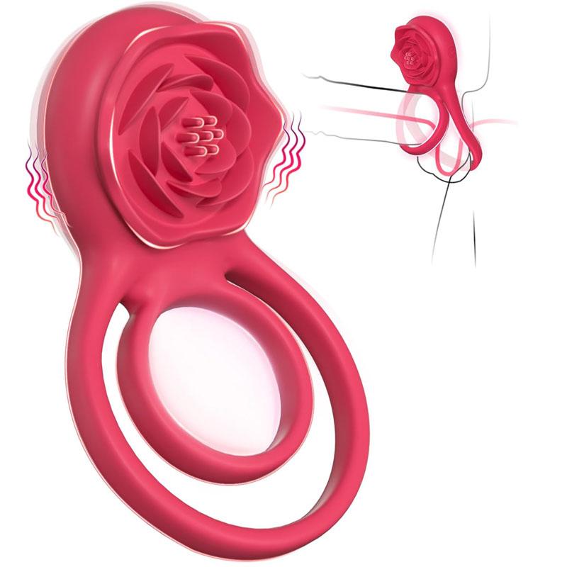 Adult Sex Toys for Men Women, 7 Vibrations Male Couple Sex Toy Vibrator Rings Vibrators for Men