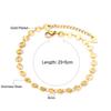 Gold Paperclip Chain Ankle Bracelet Jewelry For Beach Vacation And Summer Holiday