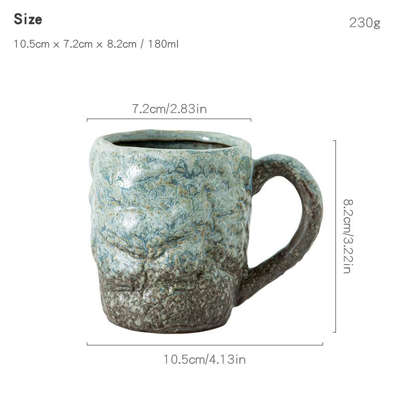 The Tea Room Coffee Dual-purpose Cup Is A Simple and Modern Japanese-style Rough Earthenware Hand-brewing Utensware
