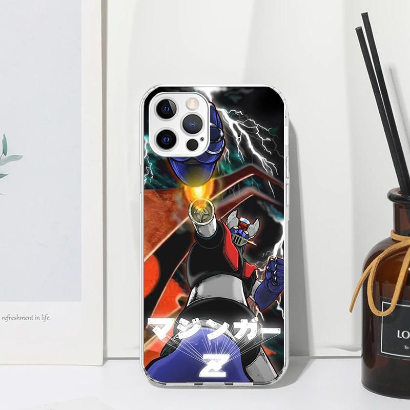 M-Mazinger Z Anime Phone Case For Iphone 17 Air 16 15 Plus 16E 14 Pro Max 13 Mini 12 11 7 8 SE Fundas Soft Back Cover 17 Air 16