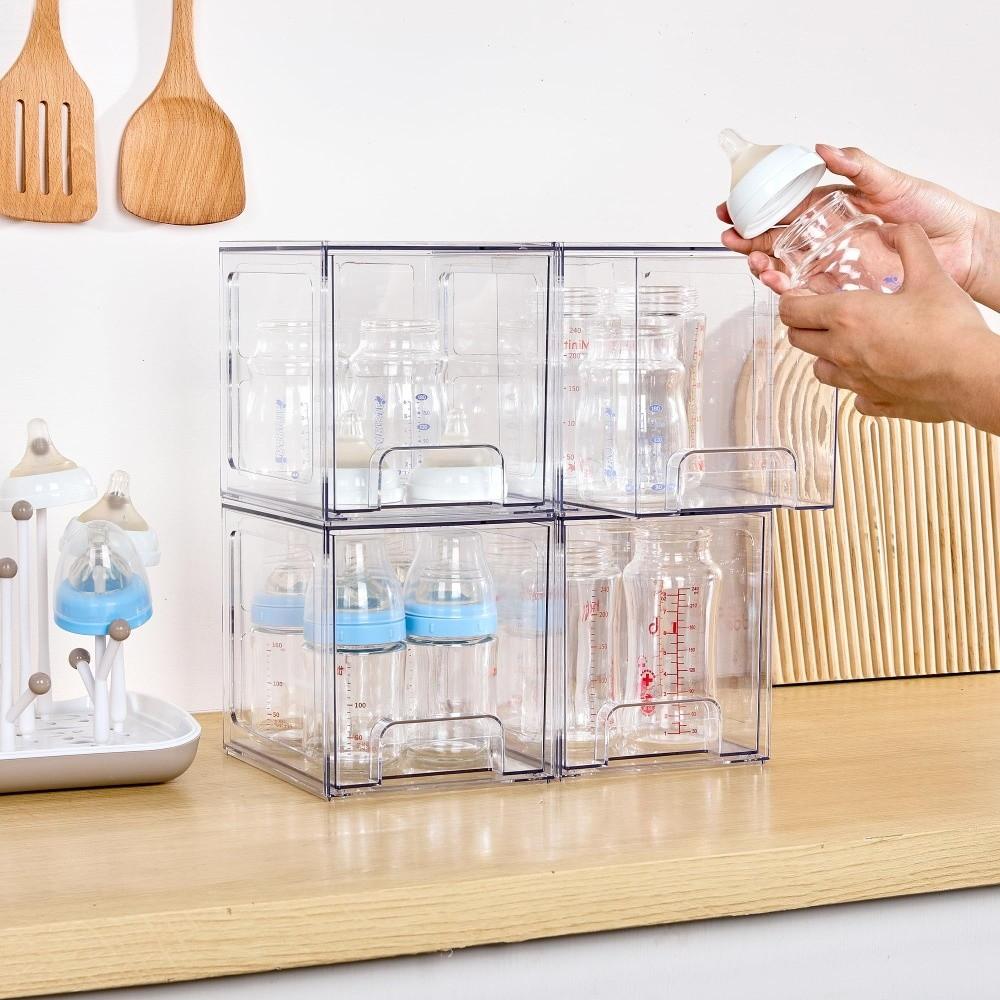 Transparent Storage Drawers Multi-Purpose Desktop Finishing Box Durable Blind Box Showcase Bedroom